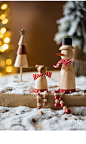 掬涵 Christmas圣诞节摆件木偶公仔雪人老人圣诞树驯麋鹿桌面橱窗-淘宝网