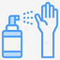 清洁喷雾洗手液3蓝色 免费下载 页面网页 平面电商 创意素材
