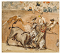 Artwork by Édouard Manet, Bullfight, Made of Watercolor over graphite