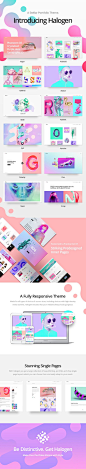 Halogen - A Stellar, Innovative Portfolio Theme #agency #artistic #colorful