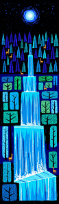 Waterfall by Peter Donnelly, via Behance