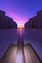 Salk Institute - Building by Louis Kahn / Courtyard by Luis Barragan - La Jolla, California: 