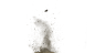 地面墙面爆破爆炸粉尘沙飞溅碎块火焰特效PNG免扣PS后期合成素材
