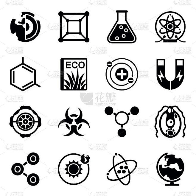 Vector Science图标集素材-花瓣网