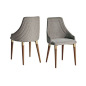 Utopia 2.0 Dining Armchair Dark Beige - Manhattan Comfort