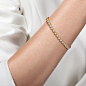 14K White and Yellow Gold Diamond Rope Bangle - 0.7 ct - Shot 4