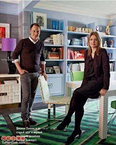 [时尚家居完美色彩搭配手机壁纸-时尚-东南亚-大户型-餐厅-实景图-书架-]