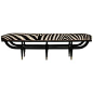 Mid-Century Italian Zebra Bench | From a unique collection of antique and modern benches at https://www.1stdibs.com/furniture/seating/benches/
