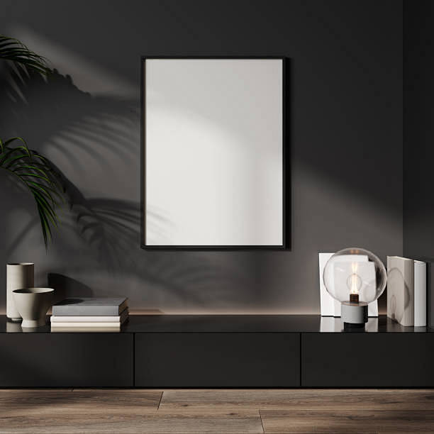 blank black poster f...