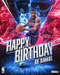 Ethan J - Sports Design (@ethanjdesign) posted on Instagram: “#Repost #design done for @nbahistory, Happy 55th Birthday to 2x Champ and Hall of famer Joe Dumars!” • May 24, 2018 at 7:58pm UTC