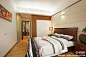 中国特色的床单，床单上的一抹红色特别大气 更多美家灵感尽在美丽家。