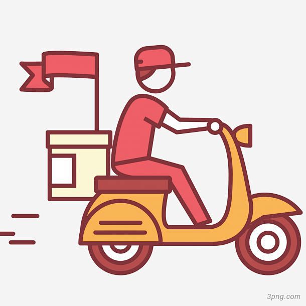 外卖配送员外卖|外卖|小哥|送餐员|电车...