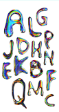 TECHNOKOL TYPE : i made an experimental font with technokol on a holographic paper***