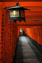 Inari Lantern at the Fushimi Inari Shrine in Kyoto, Japan