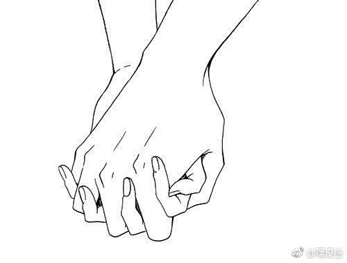 牵手的姿势绘画参考多种牵手素材画cp一定用的上转需绘画学习6767