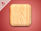 Wood Icon PSD 2