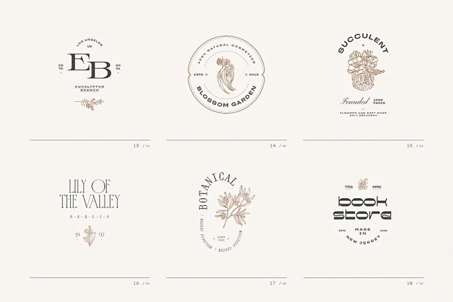 花开醉不休_绿植鲜花logo设计合集_5_logo设计师暖暖呀～_来自小红书网页版-花瓣网