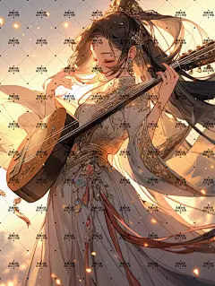 AI版权图古风女236
