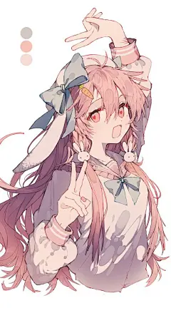 日系半厚涂少女半身