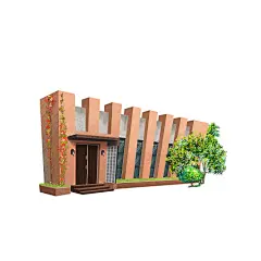 #插画狂想# #插画精选# 1949新华文化园系列插画（一）   ‖  作者:@超超的青葱  ‖  @微博设计美学 ​​​​