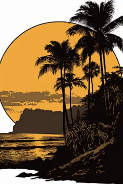 夏季元素插图主题