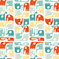 Elephant Pattern by ankepanke_design, via Flickr