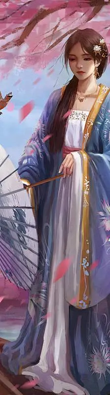 粉红色的思念插画图片壁纸