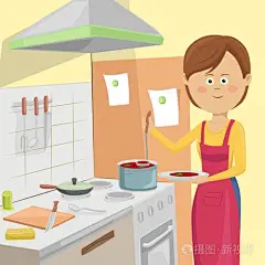 家庭主妇 卡通_百度图片搜索