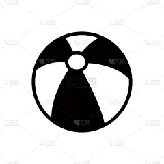 海滩充气球,模板,矢量,计算机图标,请柬,灯笼,简单,复古风格,贝壳,晴朗