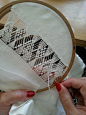 wow. what beautiful drawn-thread needlework!: 