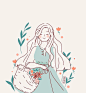 来自于插画师Adrianne Walujo的插画作品 ​​​