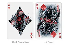 bicycle单车扑克牌 SUMI 墨 进口收藏花切手绘水墨创意卡牌-tmall.com天猫