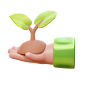 Green House 3D Icon