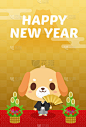 新年贺卡狗