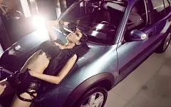 MG3SW高清车模壁纸(摄影师Dicky,模特小P)桌面壁纸4