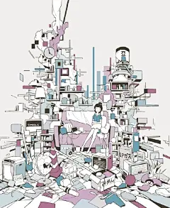 日本插画师 へびつかい 一组风格插画
（pid=935581） ​​​​