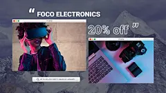 Scenen Background Simple Literary Electronic Equipment New Year Discount Ecommerce Banner