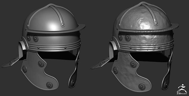 Zbrush 金屬表面筆刷包 