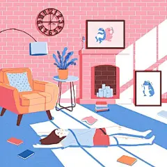 来自画师Junghyeon Kwon的插画作品
优秀的色彩限制，创造了恰到好处的视觉重量
微妙的使用光线映射在平坦的形状上，细节恰到好处
配色和画面都让人很舒服
犹如暖暖且平缓的小日子 ​​​​