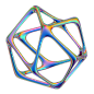 酸性3D立体金属镭射几何图形PNG37