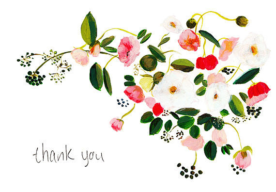 card set of 8 Floral...