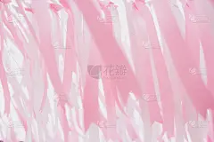 粉白丝带