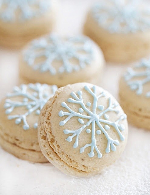 Snowflake Macarons f...