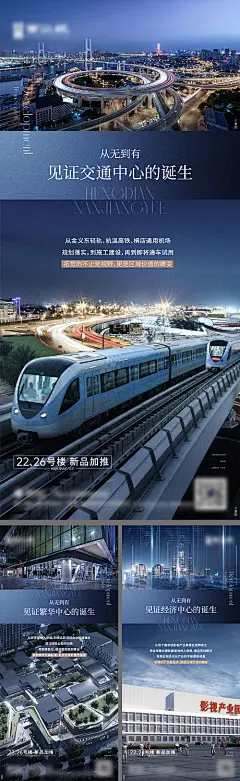 海报 房地产 城市 交通 繁华 价值点 系列