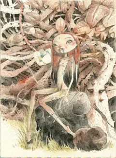在死亡和荒凉的田野上 | 墨西哥艺术家黑暗而令人难忘的插画

©️ Tony Sandoval 托尼·桑多瓦尔
