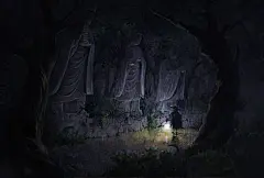 【不透明水彩】三菩萨/插画/原创