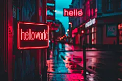 艺术灯装饰发光英文字母背景图片