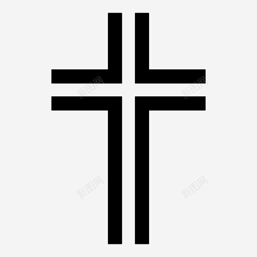 十字架天主教基督教图标高清素材 十字架 ...