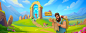 Facebook covers for the Family Island (collaboration work)