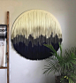 CUSTOM ORDER, Large Circle Dip Dyed Tapestry | Fiber Art | Bohemian Decor | Circle Wall Hanging : Introducing #fullcirclefringetapestries by Fringe Forty Four!  This listing is for a large custom circle tapestry. Every piece is handmade and one-of-a-kind.